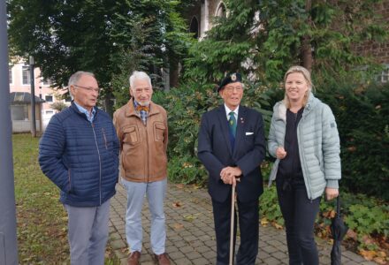 Kranzniederlegung zur 80. Jahresfeier der Befreiung Eupens